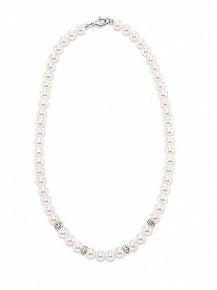 Collier Idee Preziose dal 1987 Femme in Or blanc Perla IP.CK18B/28P - IP.CK18B/28P